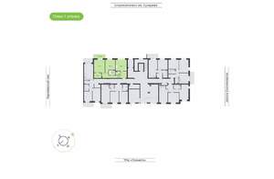 2-к квартира, вторичка, 71м2, 1/24 этаж