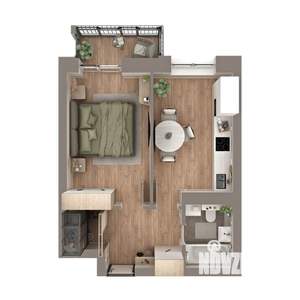 1-к квартира, вторичка, 39м2, 6/8 этаж