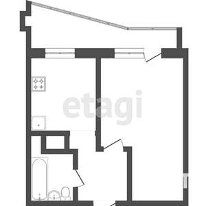 1-к квартира, вторичка, 32м2, 9/19 этаж