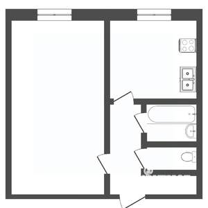 1-к квартира, вторичка, 31м2, 5/5 этаж