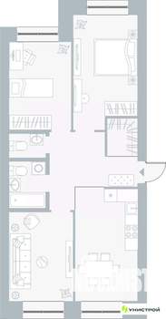 3-к квартира, вторичка, 74м2, 1/5 этаж