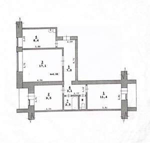 3-к квартира, вторичка, 62м2, 10/10 этаж