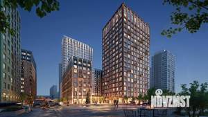 3-к квартира, строящийся дом, 58м2, 21/25 этаж