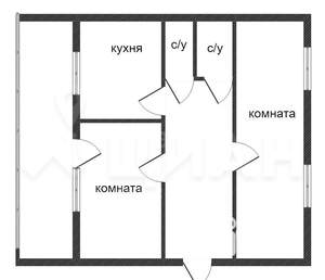 2-к квартира, вторичка, 50м2, 1/9 этаж