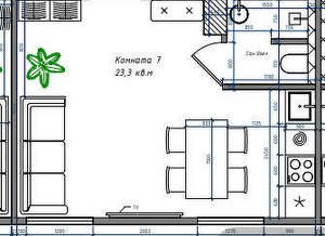Студия квартира, вторичка, 23м2, 2/3 этаж
