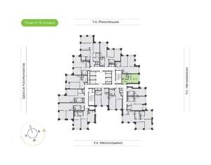 1-к квартира, вторичка, 29м2, 13/30 этаж