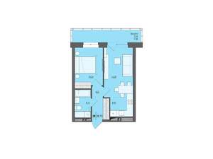 2-к квартира, вторичка, 39м2, 20/20 этаж