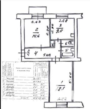 2-к квартира, вторичка, 56м2, 2/4 этаж