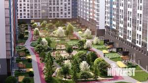 3-к квартира, строящийся дом, 65м2, 14/22 этаж