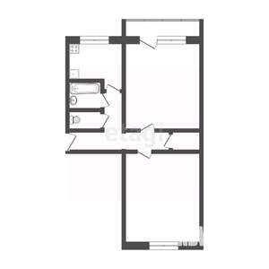 2-к квартира, вторичка, 44м2, 5/5 этаж