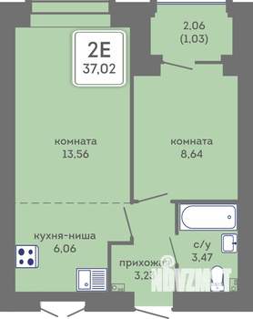 2-к квартира, вторичка, 37м2, 3/7 этаж