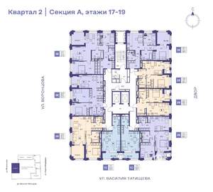 Студия квартира, строящийся дом, 29м2, 17/19 этаж