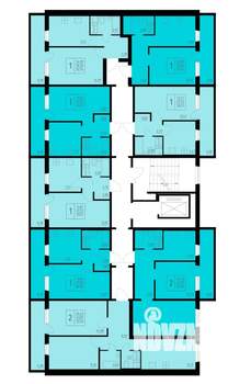 2-к квартира, строящийся дом, 46м2, 8/9 этаж