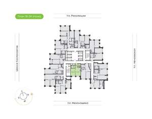 1-к квартира, вторичка, 41м2, 20/30 этаж