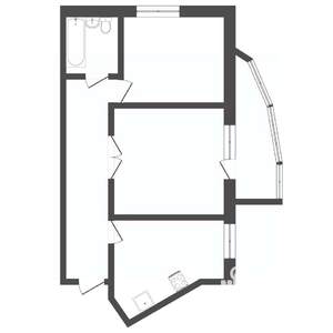 2-к квартира, вторичка, 45м2, 1/5 этаж