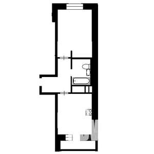 1-к квартира, вторичка, 38м2, 3/9 этаж