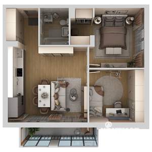 2-к квартира, вторичка, 55м2, 2/9 этаж