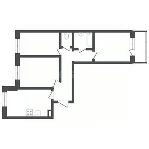 1-к квартира, вторичка, 39м2, 2/16 этаж