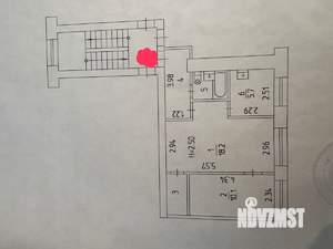 2-к квартира, вторичка, 44м2, 4/5 этаж