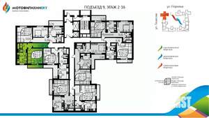 1-к квартира, сданный дом, 41м2, 2/16 этаж
