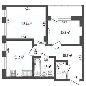 2-к квартира, вторичка, 63м2, 10/25 этаж