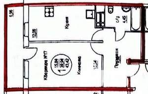 1-к квартира, вторичка, 47м2, 3/16 этаж