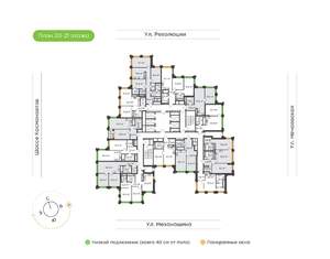 2-к квартира, вторичка, 72м2, 21/30 этаж