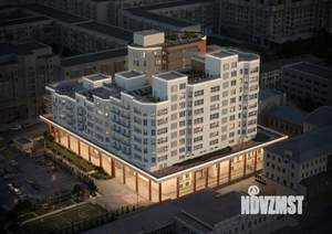 1-к квартира, строящийся дом, 52м2, 9/11 этаж