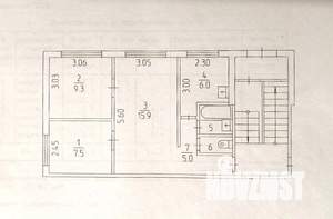 3-к квартира, вторичка, 47м2, 1/5 этаж
