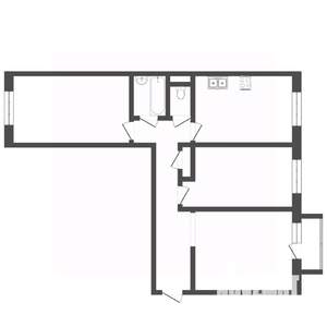 3-к квартира, вторичка, 68м2, 4/4 этаж