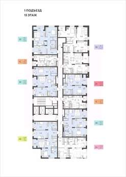 2-к квартира, вторичка, 56м2, 15/22 этаж