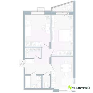 2-к квартира, вторичка, 62м2, 4/5 этаж