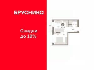 1-к квартира, вторичка, 35м2, 8/16 этаж