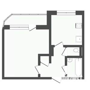 1-к квартира, вторичка, 32м2, 1/10 этаж