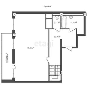 3-к квартира, вторичка, 132м2, 20/21 этаж