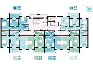 2-к квартира, вторичка, 48м2, 4/16 этаж
