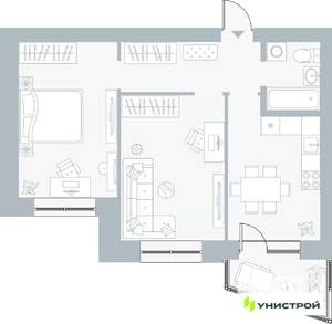 2-к квартира, вторичка, 56м2, 3/5 этаж