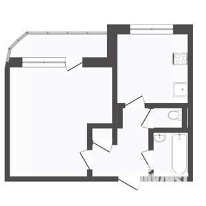 1-к квартира, вторичка, 40м2, 5/10 этаж