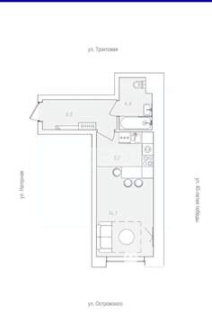 Студия квартира, вторичка, 30м2, 1/11 этаж