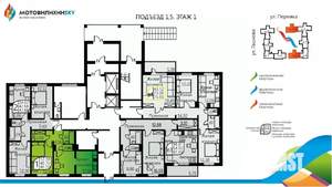 1-к квартира, вторичка, 40м2, 1/16 этаж
