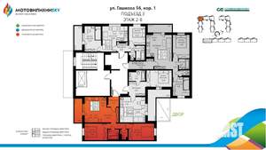 3-к квартира, вторичка, 56м2, 6/8 этаж