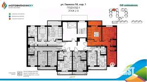 3-к квартира, вторичка, 64м2, 4/8 этаж