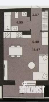 2-к квартира, строящийся дом, 43м2, 12/24 этаж