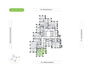 2-к квартира, вторичка, 60м2, 25/30 этаж
