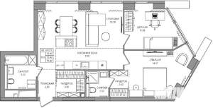 3-к квартира, строящийся дом, 70м2, 10/28 этаж