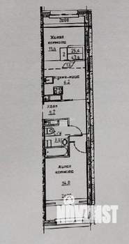 2-к квартира, вторичка, 44м2, 4/10 этаж