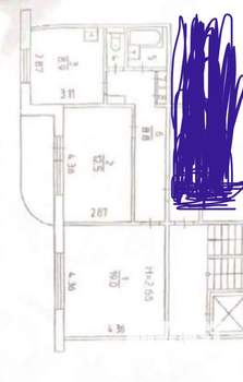 2-к квартира, вторичка, 53м2, 8/10 этаж