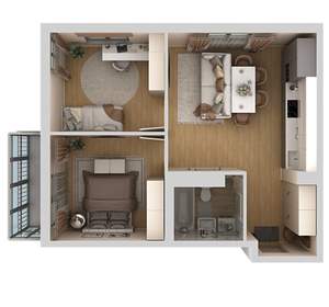 3-к квартира, вторичка, 53м2, 10/10 этаж