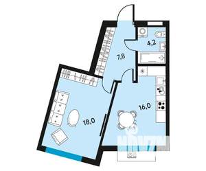 1-к квартира, вторичка, 46м2, 10/30 этаж