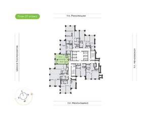 1-к квартира, вторичка, 47м2, 27/30 этаж